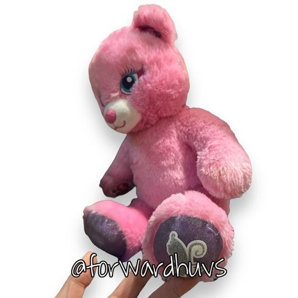 Enchanting Build-A-Bear Fairy Friends Pink Bear with Purple Wings - Picture 7 of 11